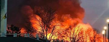 В Измаиле произошел масштабный пожар: горело «Лебяжье озеро»